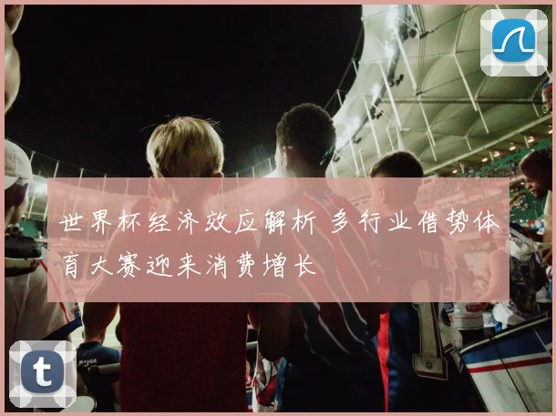 世界杯经济效应解析 多行业借势体育大赛迎来消费增长